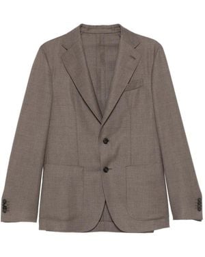 Caruso Lapels Americana Blazer - Brown