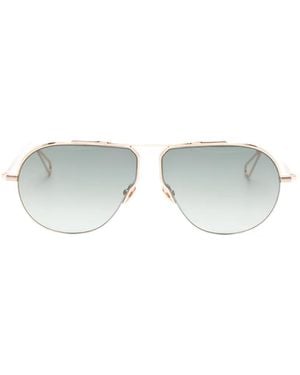Ahlem Pilot-Frame Sunglasses - White