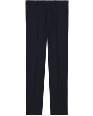 Burberry Wool Bond Tailored Pants - Blue