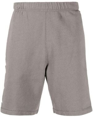 Heron Preston Logo-Print Track Shorts - Grey