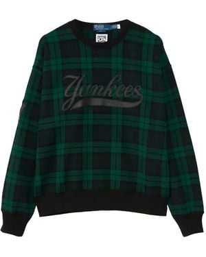 Ralph Lauren X Mlb Yankees Blackwatch Sweater - Green