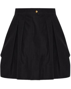 Max Mara Pleated Skirt - Black