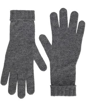 Dolce & Gabbana Ribbed-Cuff Gloves - Grey