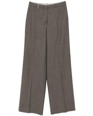 Peserico Pressed-Crease Pants - Gray