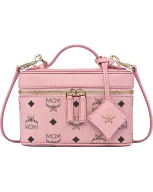 MCM Aren Visetos Vanity Tote Bag - Pink