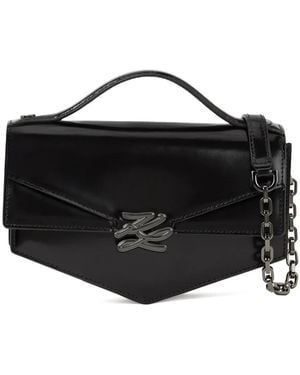 KARL LAGERFELD Kl Studio Autograph Tote Bag - Black