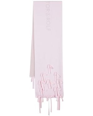 Viktor & Rolf ロゴジャカード スカーフ - ピンク