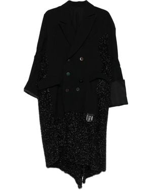 Undercover Double-Breasted Coat - Black