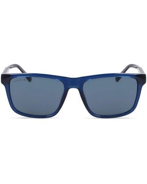 Lacoste Logo-Lettering Sunglasses - Blue