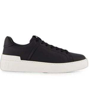 Balmain B-Court Leather Trainers - White