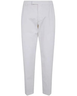 Michael Coal Straight-Leg Cotton Pants - Gray