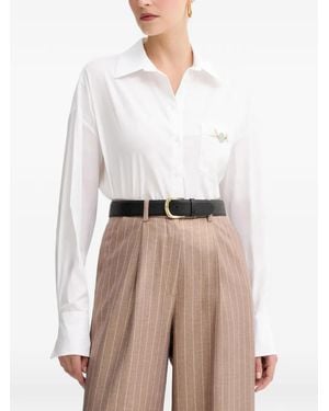 Fracomina Pocket Embellishment Shirt - White