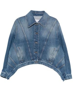 Givenchy Button Denim Jacket - Blue