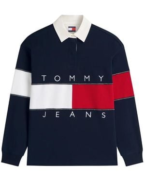 Tommy Hilfiger Logo-Embroidered Sweatshirt - Blue