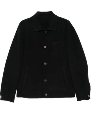 Eleventy Button-Up Jacket - Black