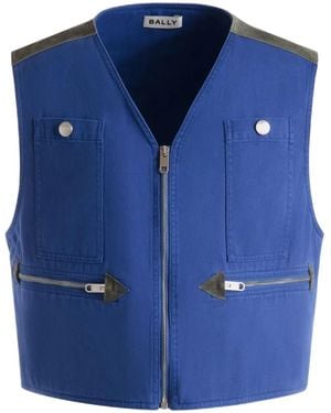 Bally Chaleco con cremallera - Azul