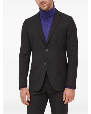 Sisley Single-Breasted Flap-Pocket Blazer - Blue