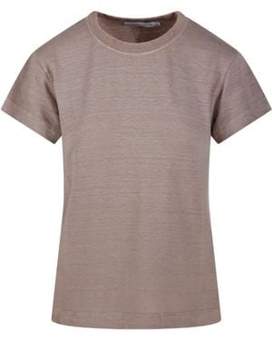 Daniele Fiesoli Short-Sleeve Ribbed T-Shirt - Grey