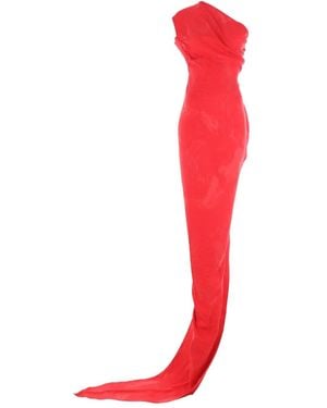Vivienne Westwood Asymmetrical Zip-Fastening Dress - Red