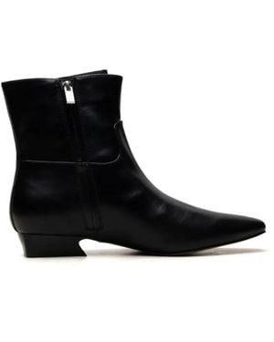 Free People Easy Does It Zip-Fastening Ankle Boots - Black