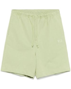 Y-3 Drawstring-waistband Track Shorts - Green
