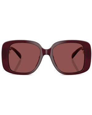 Tory Burch Embellished Square-Frame Sunglasses - Purple
