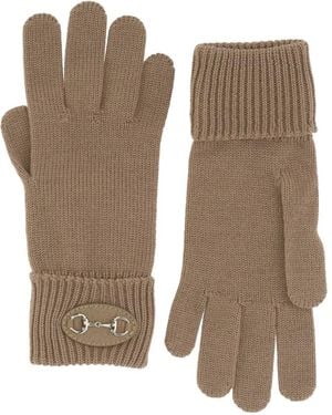 Gucci Guantes Horsebit De Canalé - Neutro