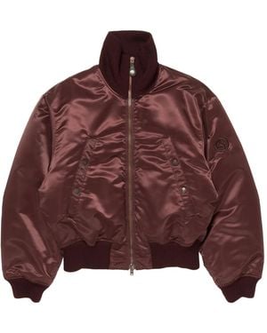 Acne Studios Satin-Finish Bomber Jacket - Red