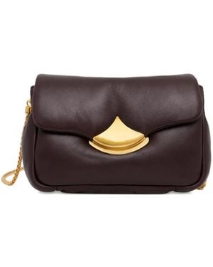 Sessun Diviluz Puffy Leather Cross Body Bag - Black
