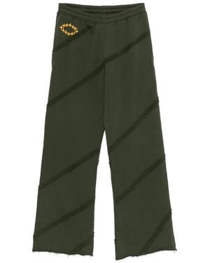 Etudes Studio Embroidery Track Trousers - Green