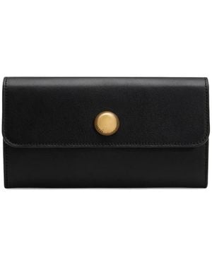 Ami Paris Carrousel Leather Continental Wallet - Black