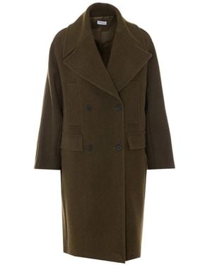 RUE DU BAC Double-Breasted Coat - Green