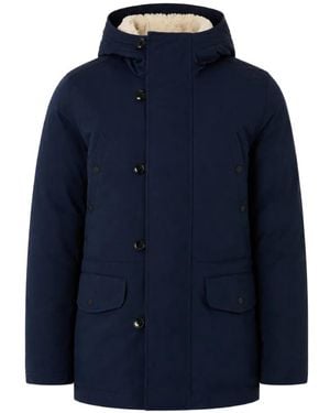 Paul Smith Padded Hooded Jacket - Blue