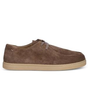 Marc O' Polo Suede Moc-Toe Trainers - Brown