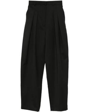 Franchise Pantalon Vanessa Ample À Plis - Black