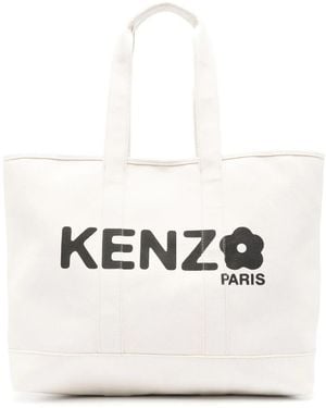 KENZO Bolso Shopper Utility Grande - Blanco