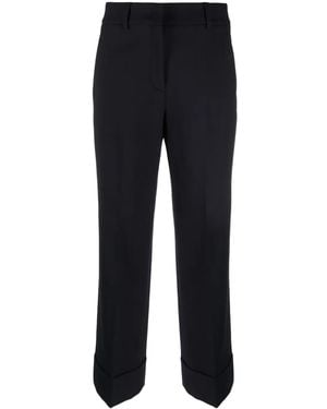 Incotex Pressed-Crease Cotton-Blend Tailored Trousers - Blue