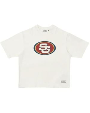 SUMMER GAMES Logo-Graphic T-Shirt - White