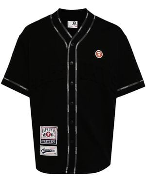 Aape By A Bathing Ape ロゴトリム シャツ - ブラック