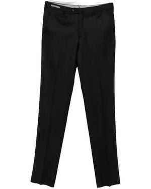 Corneliani Pressed-Crease Tailored Pants - Black