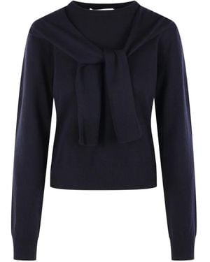 arch4 Sonja Cashmere Layered-Effect Jumper - Blue