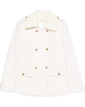 P.A.R.O.S.H. Double-Breasted Wool Jacket - White