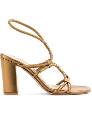 Gianvito Rossi Tied-Strap Sandals - Natural