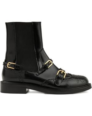 Sandro Stiefeletten Mit Schnalle - Schwarz