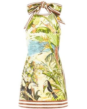 halter neck dress blue Light Blue Halter Neck Glitter Dress