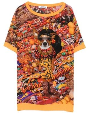 The Artistylist Graphic-Print T-Shirt - Orange