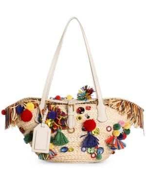 Dolce & Gabbana Coffa Capri Bag With Embroidery - White