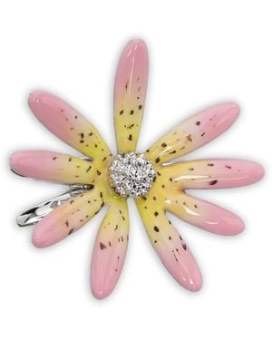 YVMIN Horquilla Para El Pelo Con Apliques Florales - Rosa