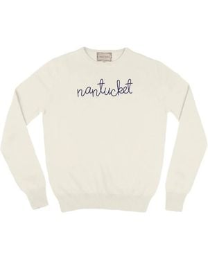 Lingua Franca Nantucket Crew-Neck Jumper - White