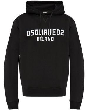 DSquared² ロゴ パーカー - ブラック